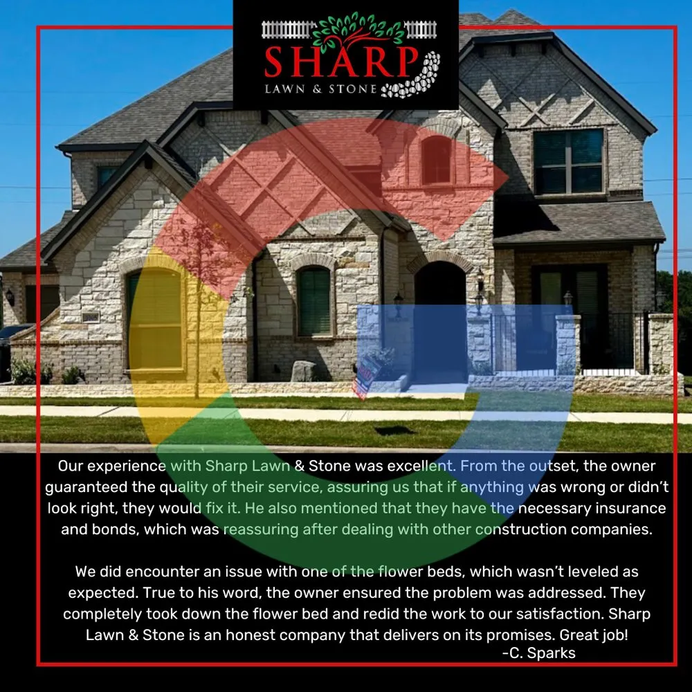 Affordable lawn care service experts serving Fort Worth, TX - Sharp Lawn & Stone