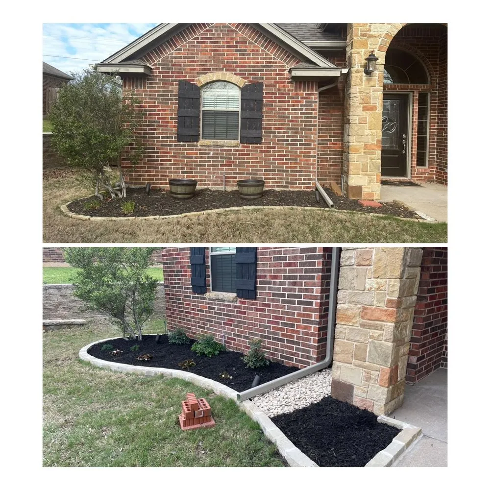 Professional yard maintenance for beautiful yards in Weatherford, TX by Sharp Streaks