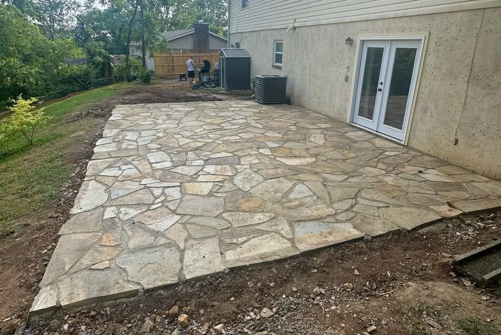 Professional landscape installation in Chattanooga, TN by Sharpe Outdoor Services