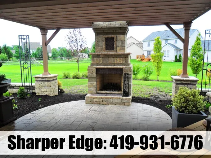 Custom residential landscaping in Ottawa Lake, MI by Sharper Edge