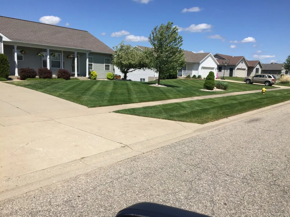 Affordable lawn mowing service for year-round maintenance in Zeeland, MI by Sharper Image Lawn Maintenance & Snowplowing