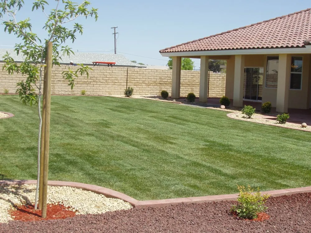 Custom garden landscaping in California City, CA by Sharper Landscaping Services