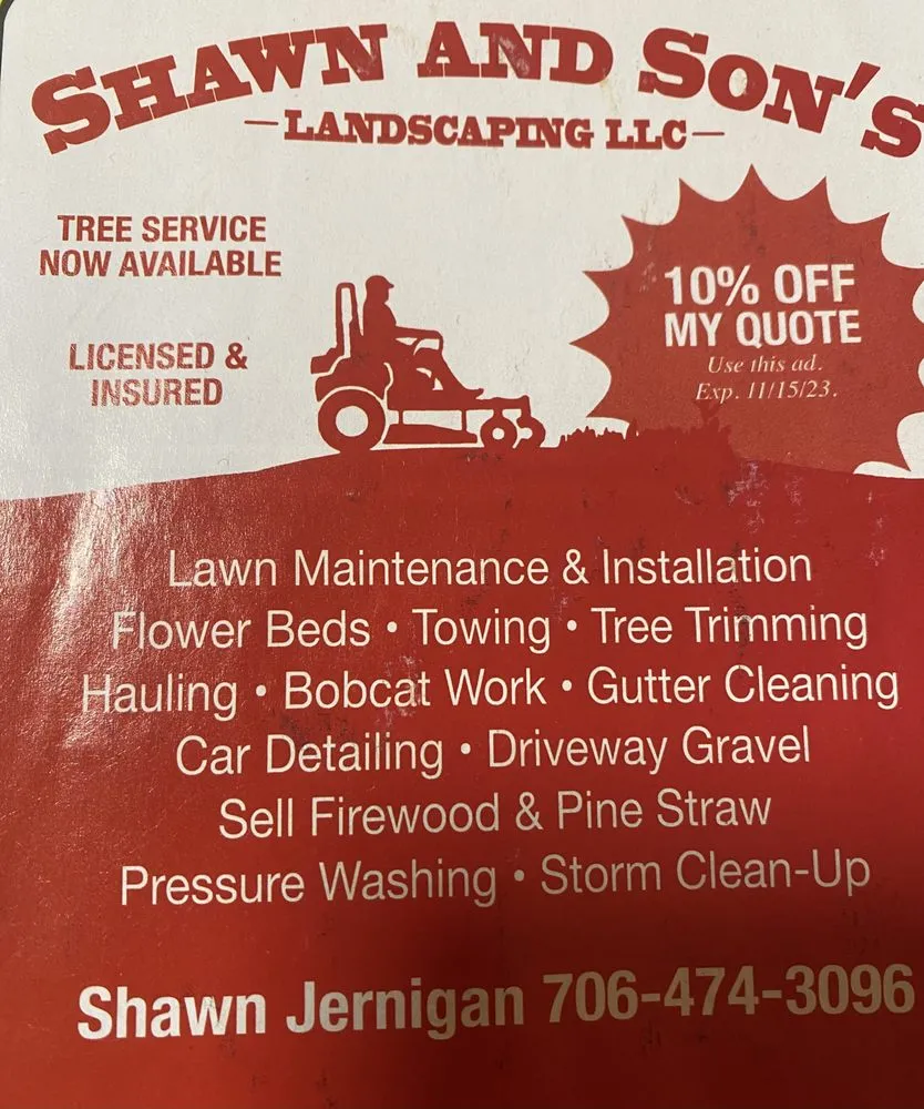 Custom residential landscaping experts serving Greensboro, GA - Shawn and Sons Landscaping