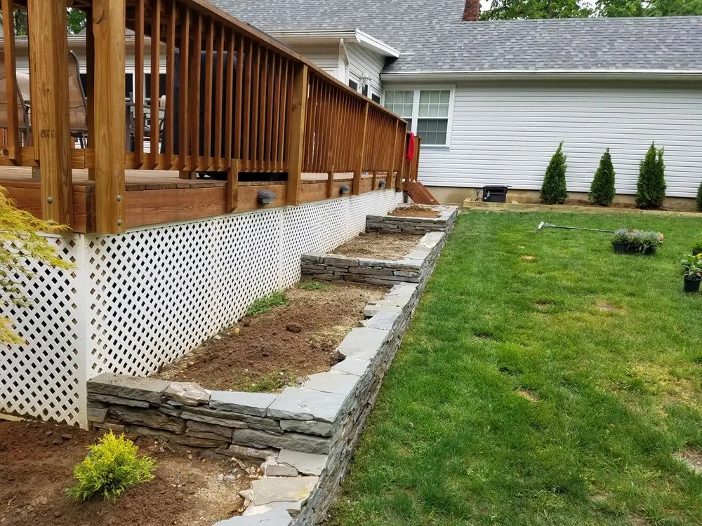 Professional outdoor landscaping with custom design in Jackson Township, NJ by Shawn the Handyman