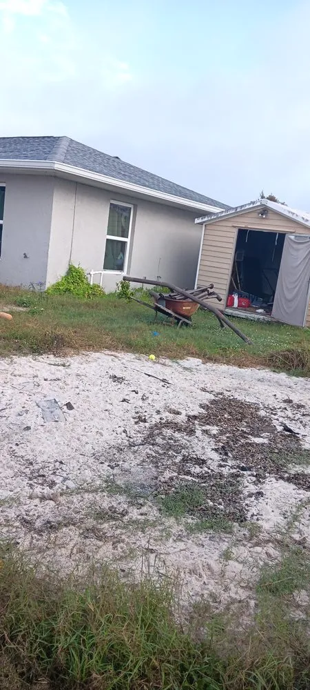 Affordable landscape installation in North Port, FL by Shawn's Lawns