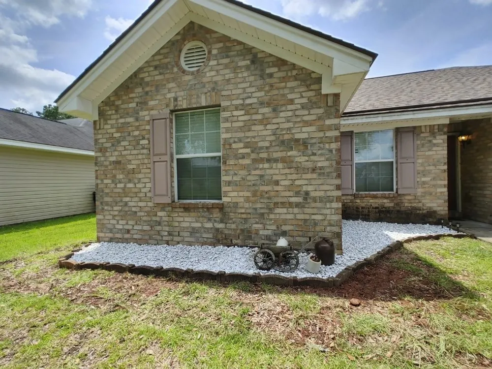 Professional outdoor landscaping for residential properties in Guyton, GA by SheCUT's Lawn Care