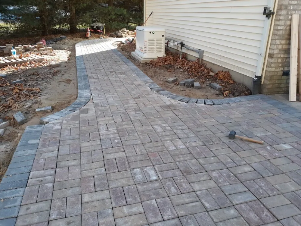 Custom landscape installation in Ellsworth, IL by Shelby Landscaping