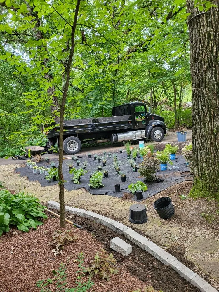 Local lawn mowing service with custom design across Homewood, IL - Shelton Group