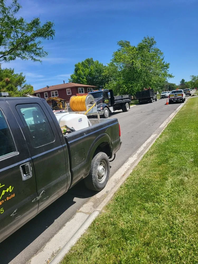 Custom landscape installation with custom design across Homewood, IL - Shelton Group