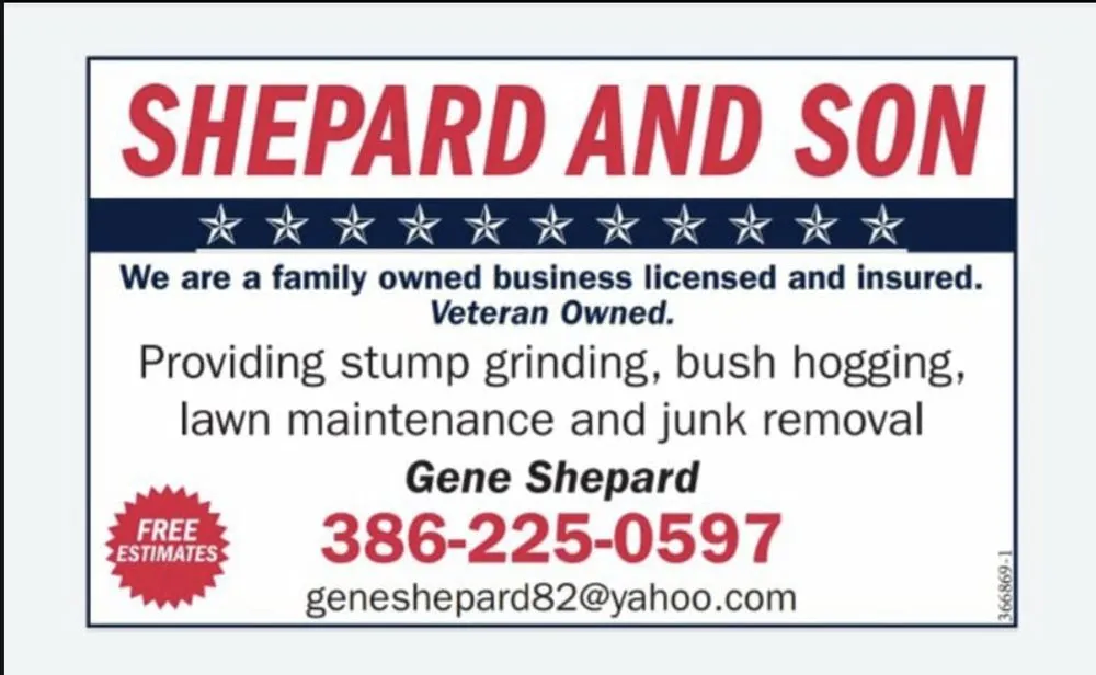 Trusted yard maintenance experts serving Fort White, FL - Shepard and Son's