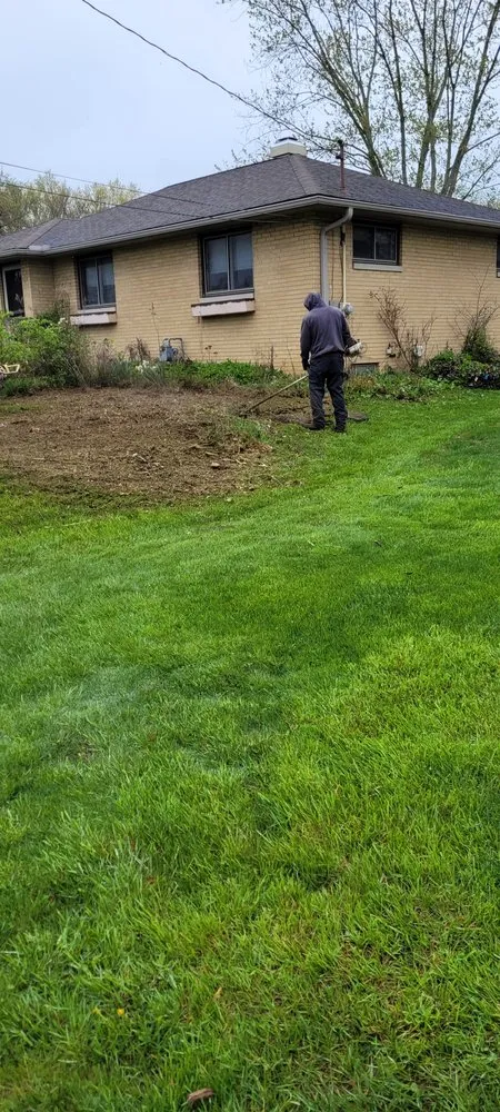Professional garden landscaping for homes in Grafton, OH by Sherman & Sons Lawn Care