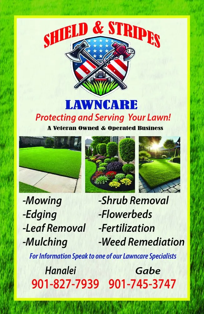 Local landscaping services experts serving Memphis, TN - Shield & Stripes Lawn Care