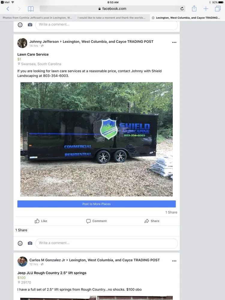 Trusted yard maintenance in Swansea, SC by Shield Landscaping