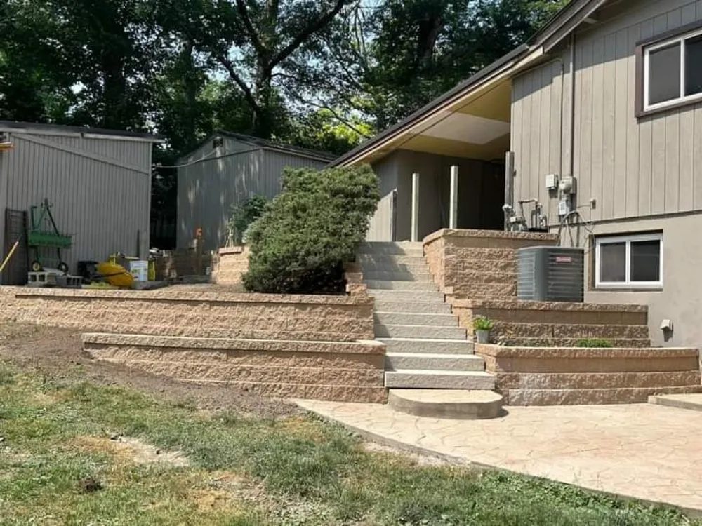 Professional landscape design in Peoria, IL by Shine Bright Solutions