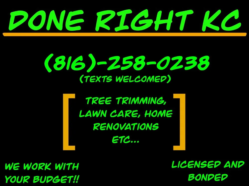 Professional lawn care service near you in Harrisonville, MO by Shitt Done Right Lp