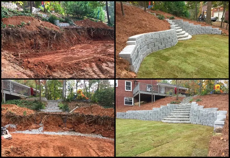 Custom landscape installation in Atlanta, GA - SHM Landscape