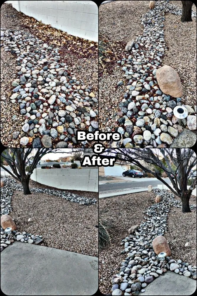 Custom outdoor landscaping in Albuquerque, NM by Shooting Sprouts Property Maintenance