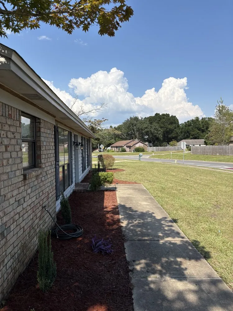 Professional landscape installation in Pensacola, FL by Shore Thing