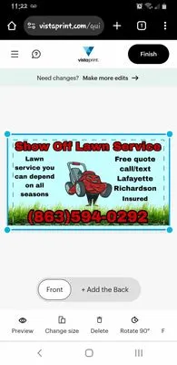 Show Off Lawn Service Logo