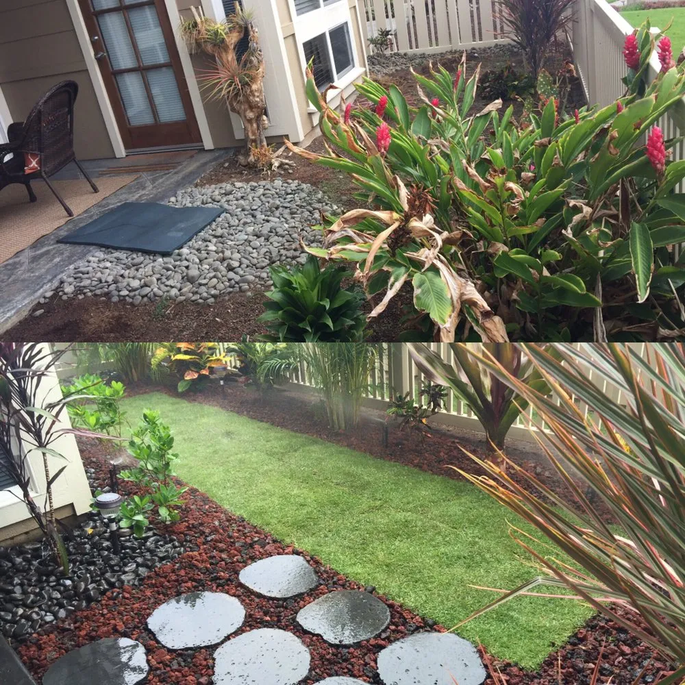 Expert lawn mowing service for homes in Kailua-Kona, HI by SHOW-U-HAO Landscape Maintenance