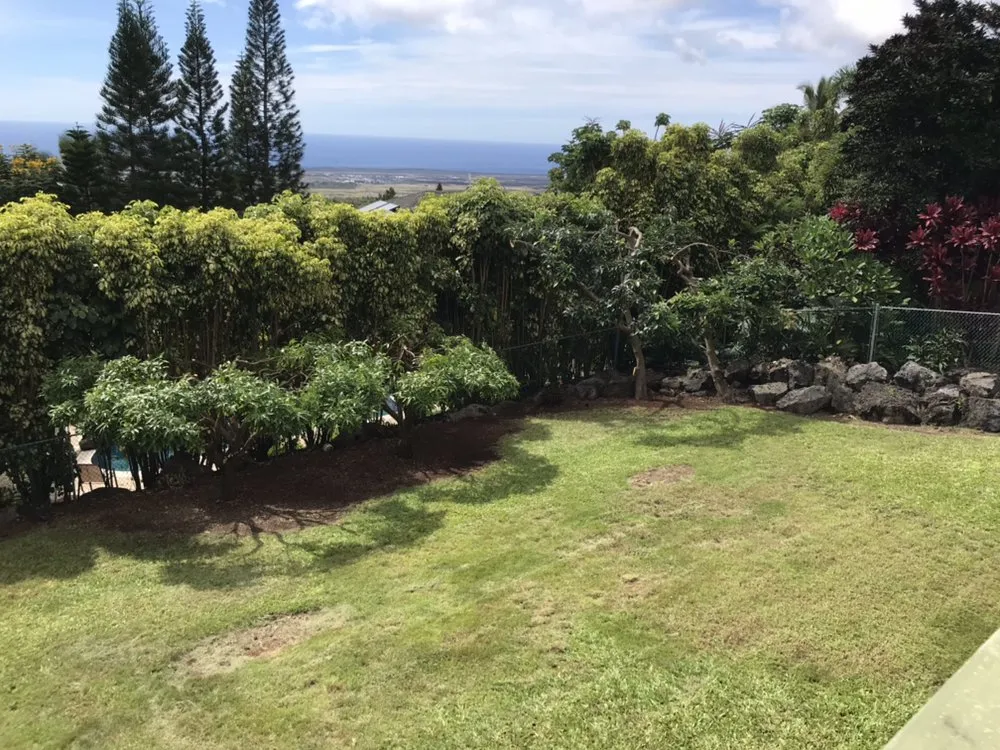 Expert lawn mowing service for outdoor upgrades in Kailua-Kona, HI by SHOW-U-HAO Landscape Maintenance