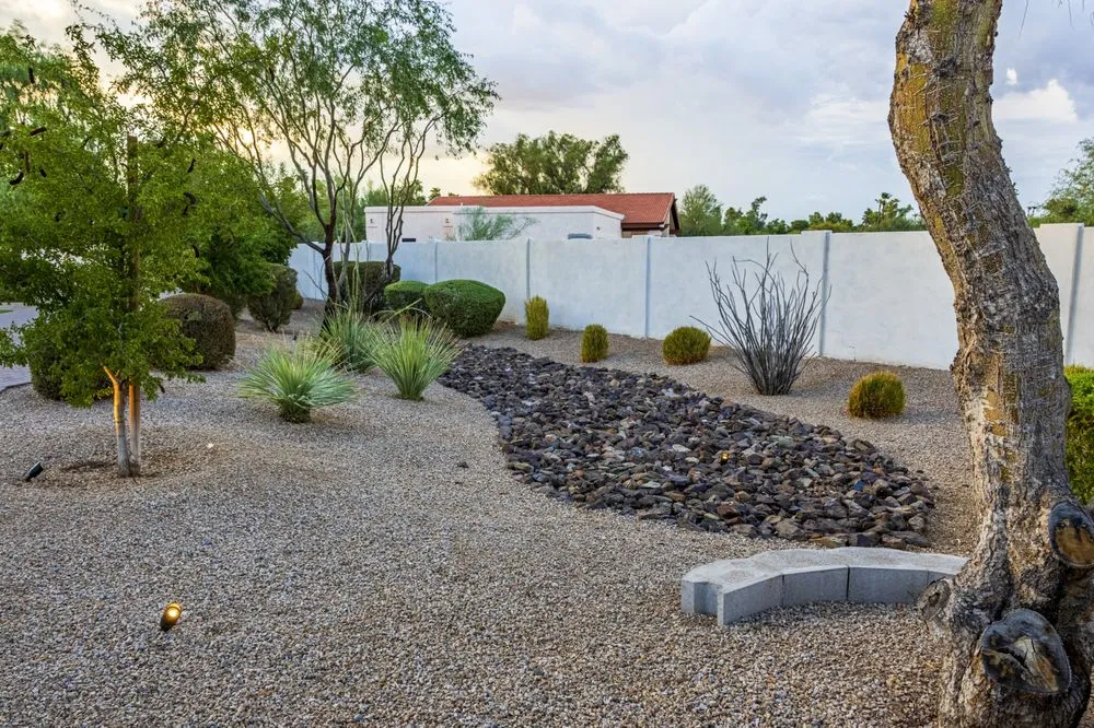 Custom outdoor landscaping for year-round maintenance in Phoenix, AZ by Shrub It Off