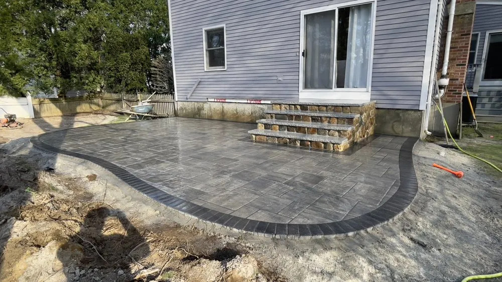 Custom residential landscaping in Framingham, MA by Side Job Landscaping