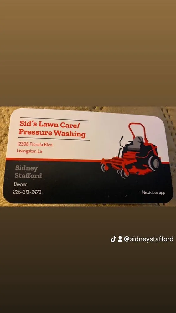 Local landscape installation for residential properties in Livingston, LA by Sid's Lawn Care