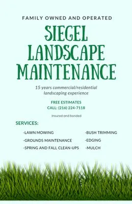 Siegel Landscape Maintenance Logo