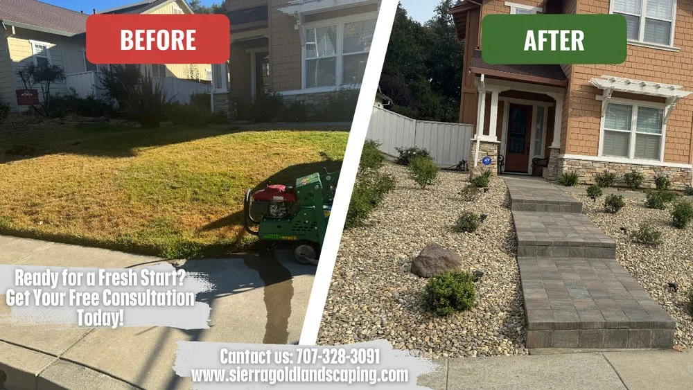 Trusted landscape installation in Geyserville, CA by Sierra Gold Landscaping
