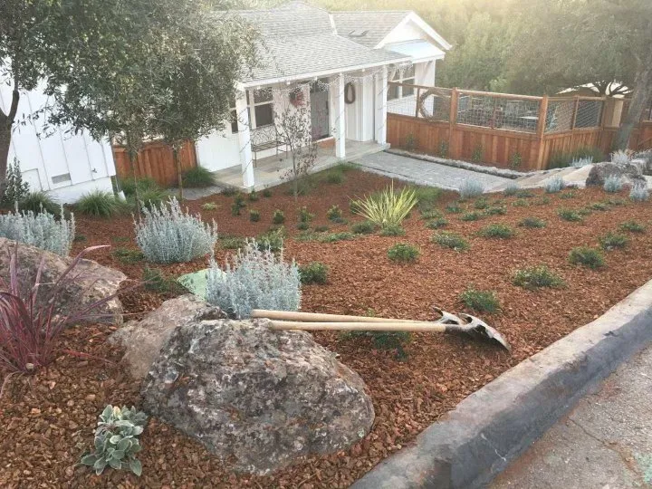 Custom landscape installation in Geyserville, CA - Sierra Gold Landscaping
