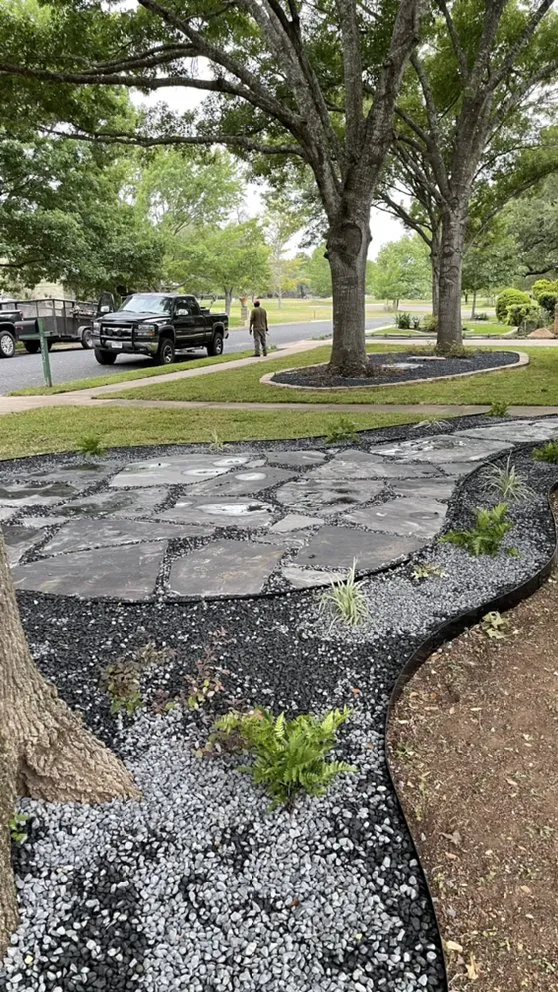 Custom landscape installation in Austin, TX - Sierra Scapes