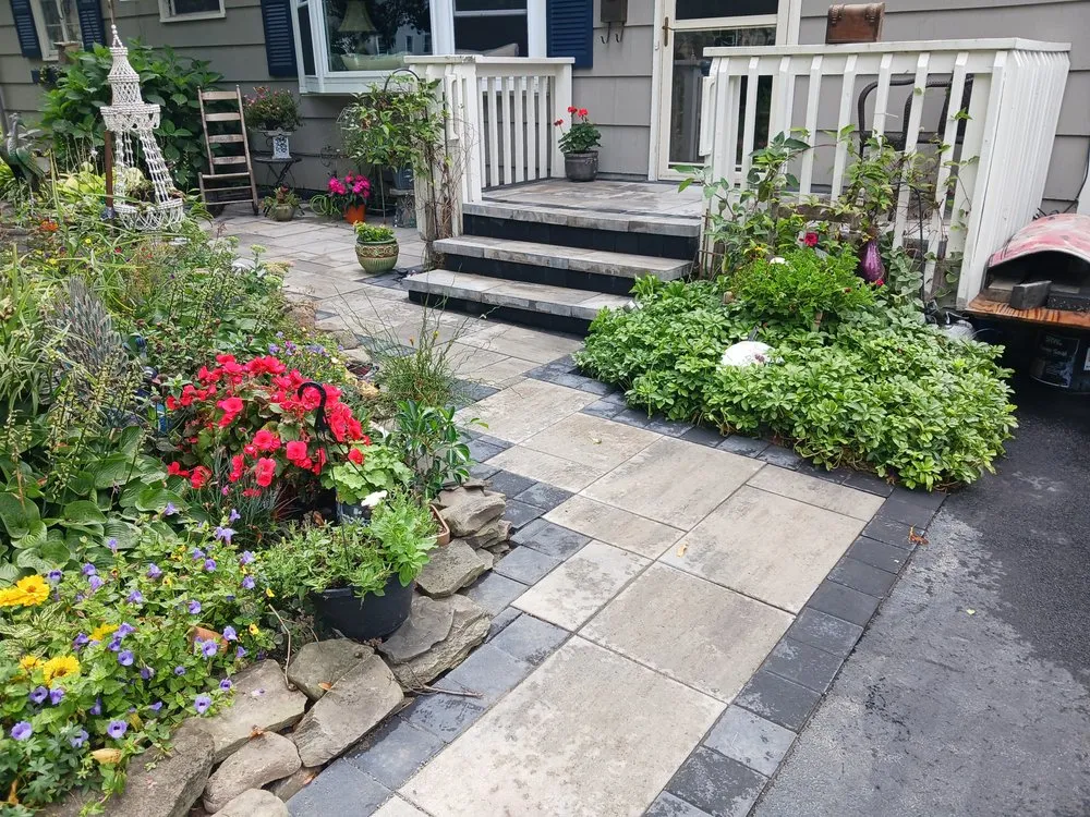 Custom lawn mowing service with custom design in Rochester, NY by Signature Custom Landscapes