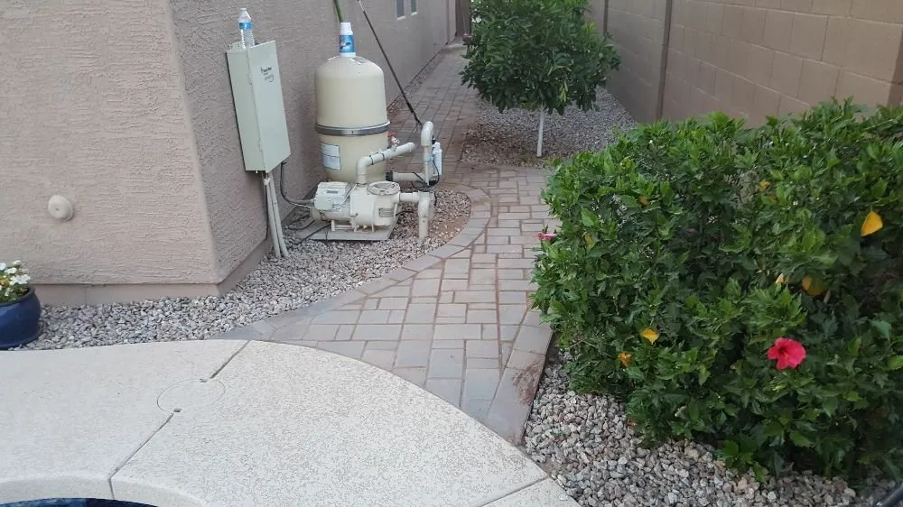 Custom yard maintenance with custom design in Mesa, AZ by Signature Landscaping Services