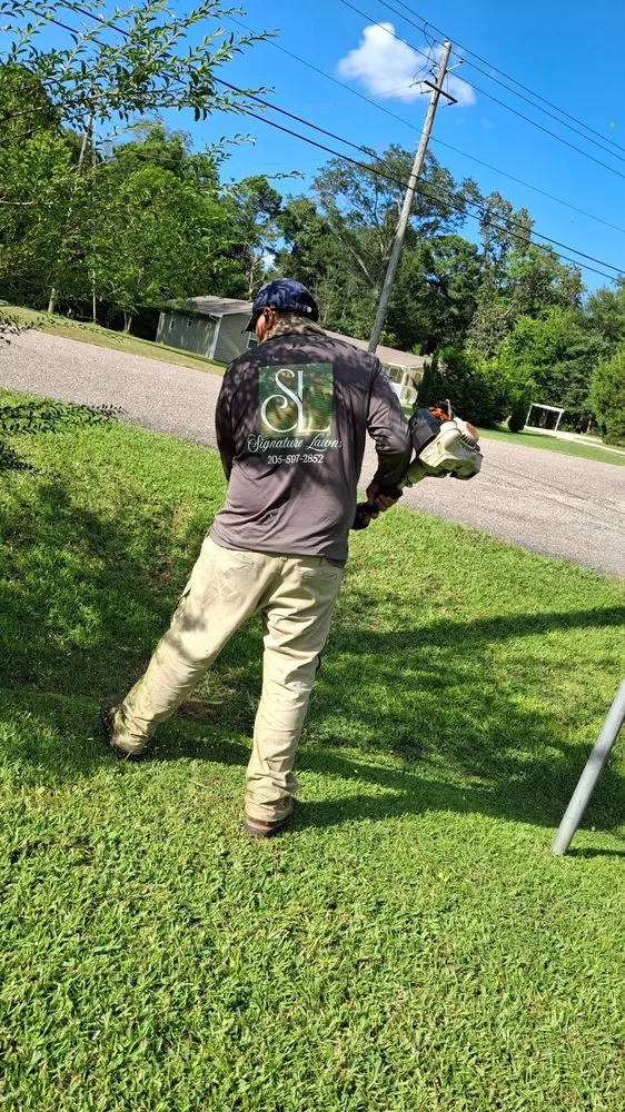 Affordable lawn mowing service in Calera, AL - Signature Lawns