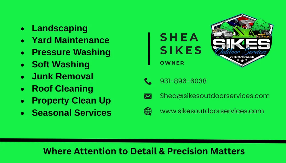 Affordable yard cleanup service in Clarkville, TN - Sikes Outdoor Services