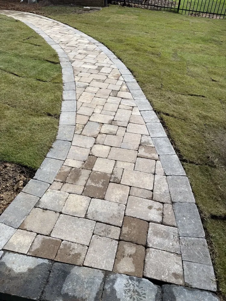 Custom garden landscaping in Moncure, NC by Silva lanscaping