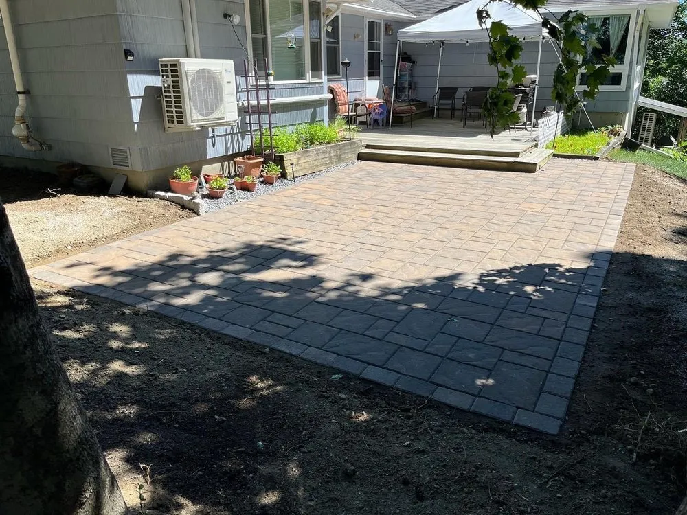 Professional yard maintenance with custom design in Oakland, ME by Silva Services