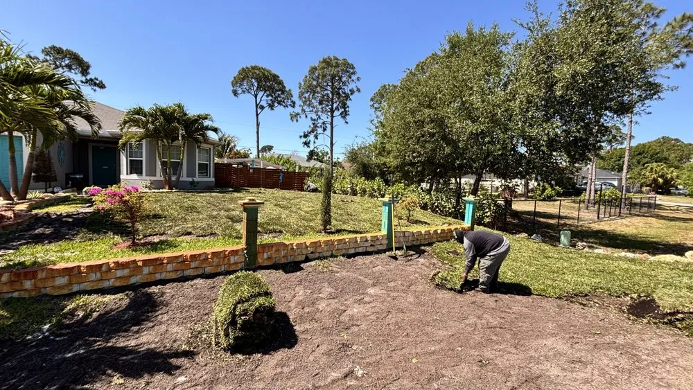 Custom garden landscaping for year-round maintenance in Bonita Springs, FL by Silva’s Great Lawn Services