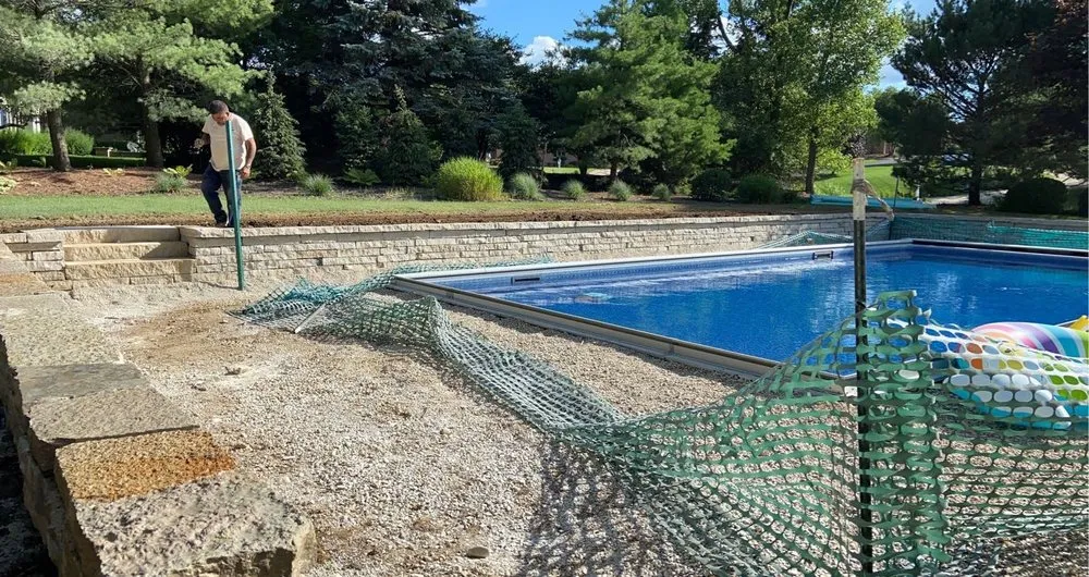 Custom landscape installation with custom design in Greenfield, WI by Silva’s Landscape Hardscape