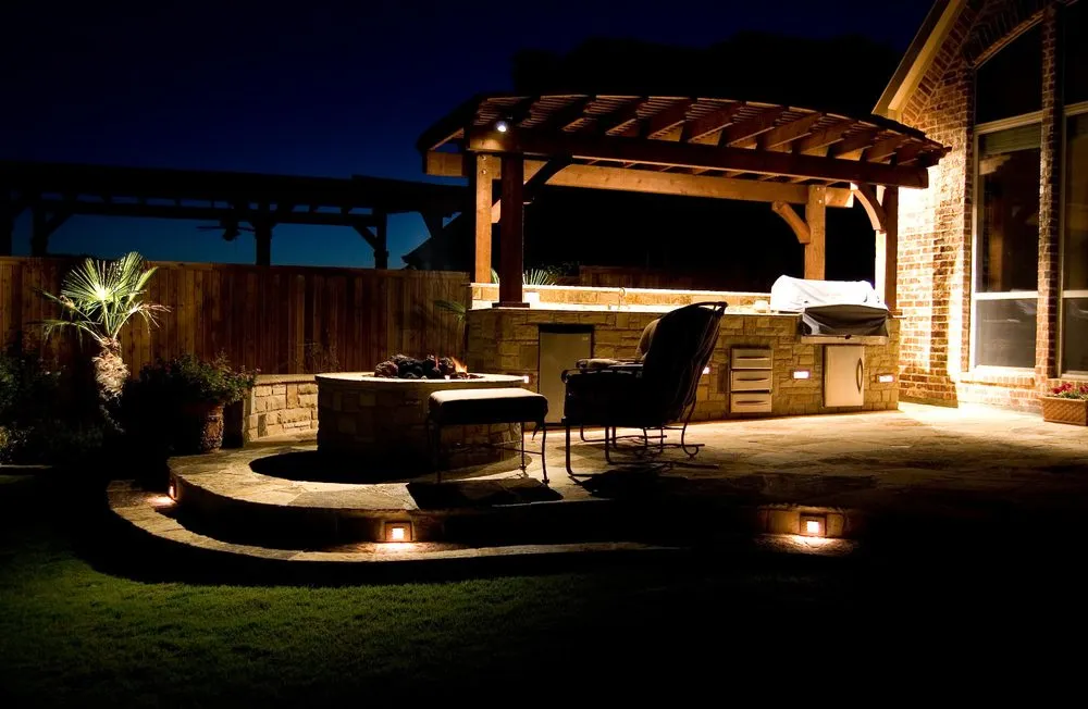 Local outdoor landscaping for residential properties across Allen, TX - Silver Moon Lighting