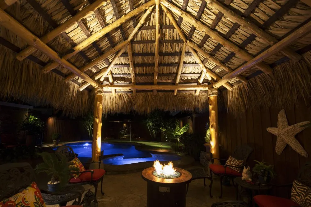 Professional residential landscaping in Allen, TX by Silver Moon Lighting