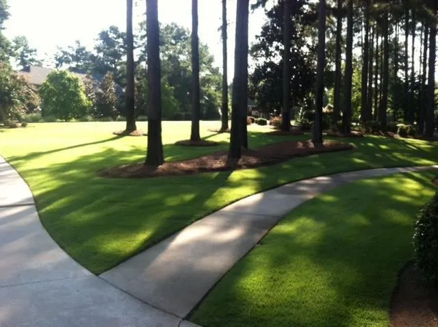 Local lawn mowing service with custom design across Aiken, SC - Silver Palm Landscaping