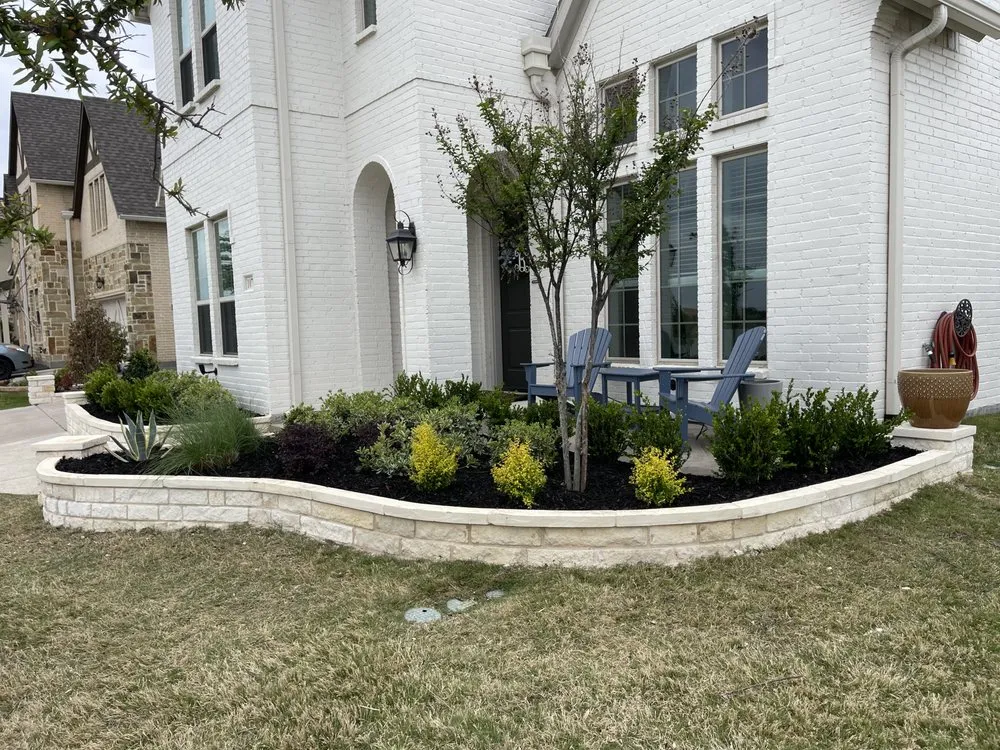 Custom landscape installation near you in Frisco, TX by Silver Star Exteriors