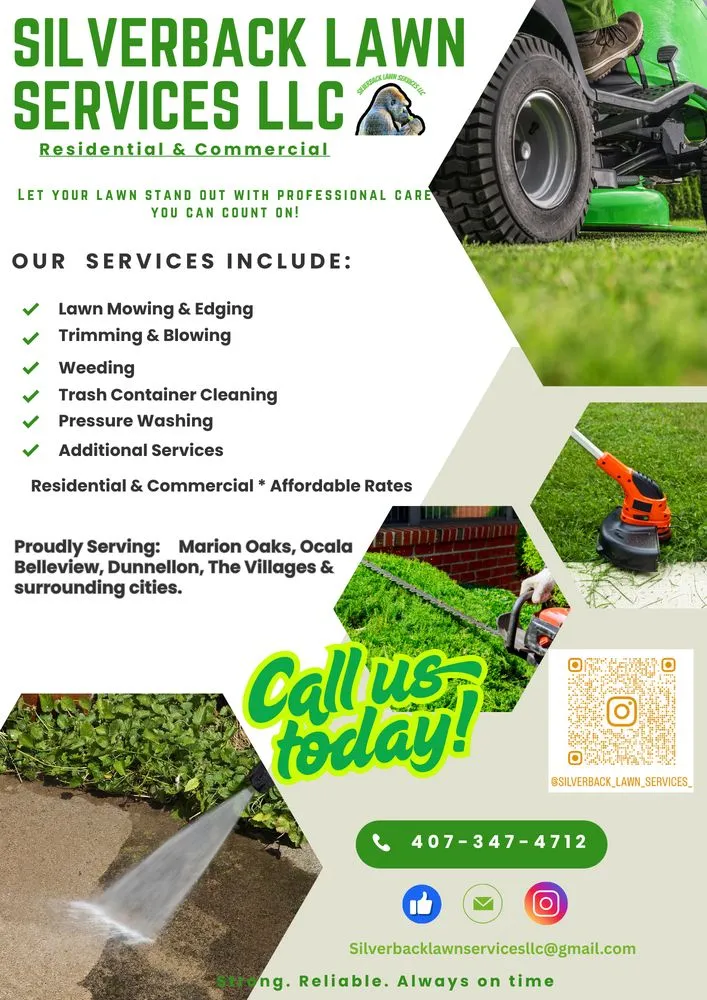 Professional lawn mowing service in Ocala, FL - Silverback Lawn Services