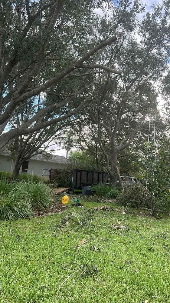 Custom garden landscaping in Palmetto, FL by Silverio Tree Service