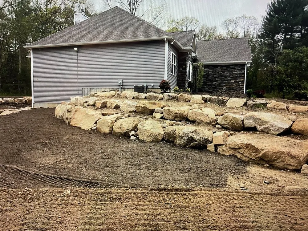 Local outdoor landscaping with custom design in Johnston, RI by Simone Landscaping & Excavation Services