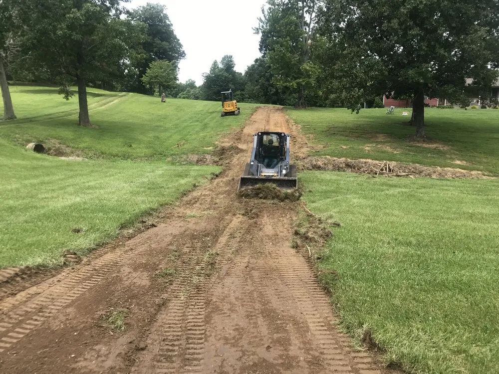 Custom residential landscaping in Dawson Springs, KY by Simons Excavating And Land Management