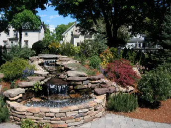 Top-rated garden landscaping for year-round maintenance in Mansfield, MA by Simora Landscape & Lawncare