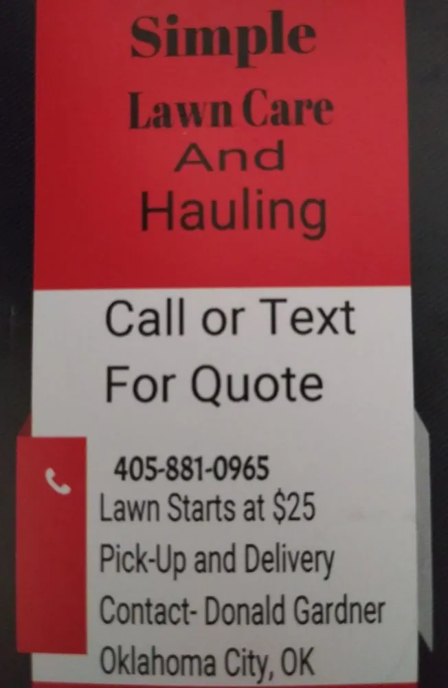 Expert yard maintenance in Oklahoma City, OK by Simple Lawn Care & Hauling